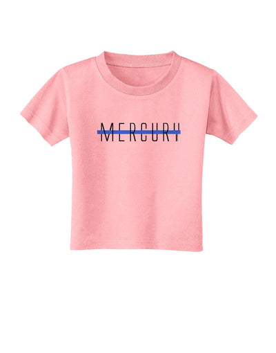 Planet Mercury Text Only Toddler T-Shirt-Toddler T-Shirt-TooLoud-Candy-Pink-2T-Davson Sales