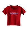 Planet Mercury Text Only Toddler T-Shirt Dark-Toddler T-Shirt-TooLoud-Red-2T-Davson Sales