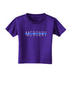 Planet Mercury Text Only Toddler T-Shirt Dark-Toddler T-Shirt-TooLoud-Purple-2T-Davson Sales