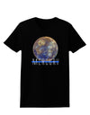 Planet Mercury Text Womens Dark T-Shirt-TooLoud-Black-X-Small-Davson Sales