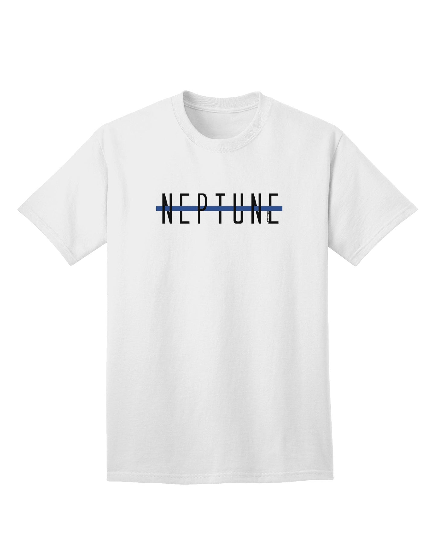 Planet Neptune - Premium Text-Only Design for Adults T-Shirt Collection-Mens T-shirts-TooLoud-White-Small-Davson Sales