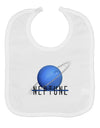 Planet Neptune Text Baby Bib