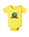 Planet Neptune Text Baby Romper Bodysuit-Baby Romper-TooLoud-Yellow-06-Months-Davson Sales