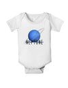 Planet Neptune Text Baby Romper Bodysuit-Baby Romper-TooLoud-White-06-Months-Davson Sales