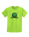 Planet Neptune Text Childrens T-Shirt-Childrens T-Shirt-TooLoud-Lime-Green-X-Small-Davson Sales