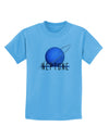 Planet Neptune Text Childrens T-Shirt-Childrens T-Shirt-TooLoud-Aquatic-Blue-X-Small-Davson Sales