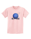 Planet Neptune Text Childrens T-Shirt-Childrens T-Shirt-TooLoud-PalePink-X-Small-Davson Sales