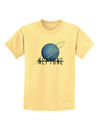 Planet Neptune Text Childrens T-Shirt-Childrens T-Shirt-TooLoud-Daffodil-Yellow-X-Small-Davson Sales