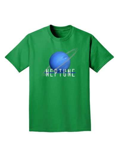 Planet Neptune Text Dark Adult Dark T-Shirt-Mens T-Shirt-TooLoud-Kelly-Green-Small-Davson Sales