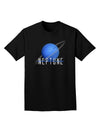 Planet Neptune Text Dark Adult Dark T-Shirt-Mens T-Shirt-TooLoud-Black-Small-Davson Sales