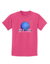 Planet Neptune Text Dark Childrens Dark T-Shirt-Childrens T-Shirt-TooLoud-Sangria-X-Small-Davson Sales