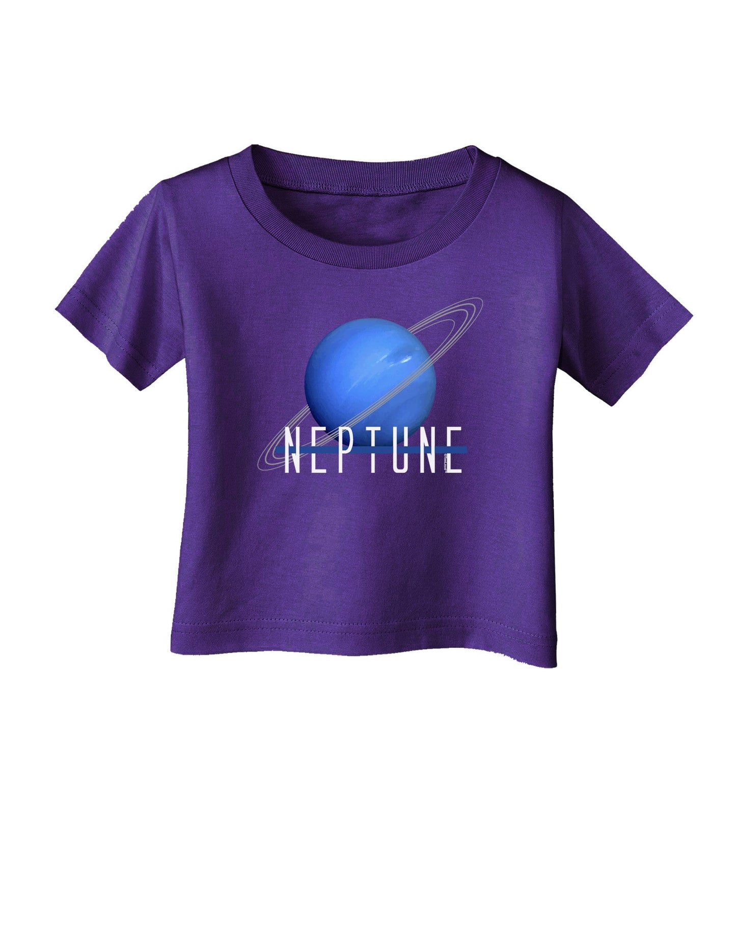 Planet Neptune Text Dark Infant T-Shirt Dark-Infant T-Shirt-TooLoud-Purple-06-Months-Davson Sales