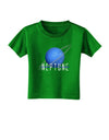 Planet Neptune Text Dark Toddler T-Shirt Dark-Toddler T-Shirt-TooLoud-Clover-Green-2T-Davson Sales