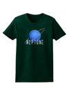 Planet Neptune Text Dark Womens Dark T-Shirt-TooLoud-Forest-Green-Small-Davson Sales