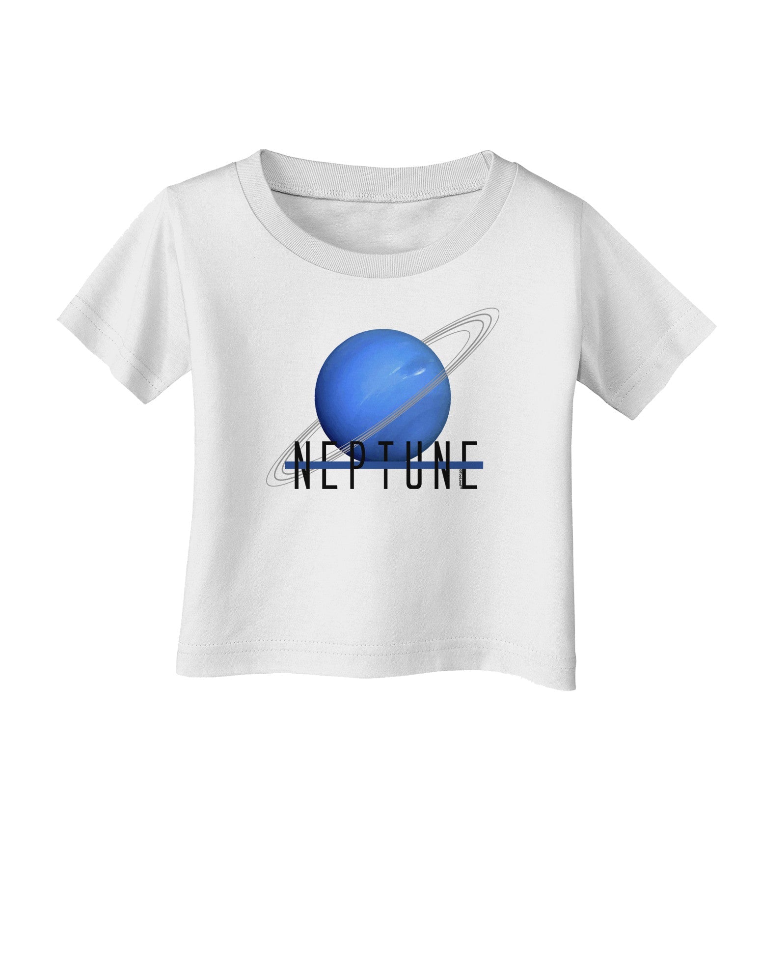 Planet Neptune Text Infant T-Shirt-Infant T-Shirt-TooLoud-White-06-Months-Davson Sales