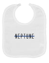 Planet Neptune Text Only Baby Bib