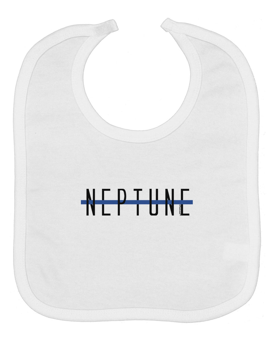 Planet Neptune Text Only Baby Bib