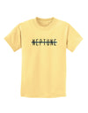 Planet Neptune Text Only Childrens T-Shirt-Childrens T-Shirt-TooLoud-Daffodil-Yellow-X-Small-Davson Sales