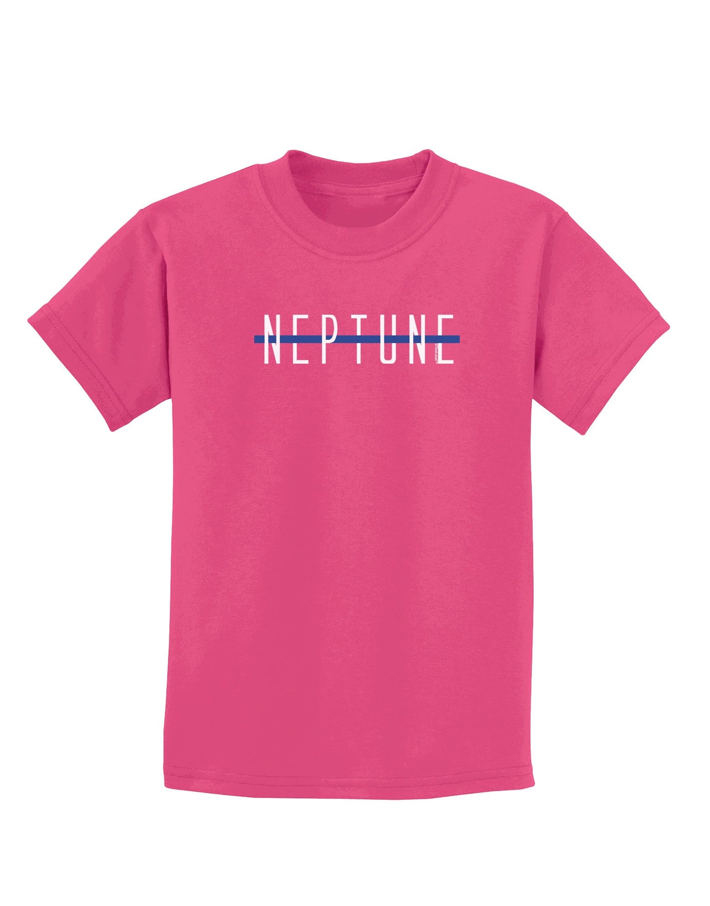 Planet Neptune Text Only Dark Childrens Dark T-Shirt-Childrens T-Shirt-TooLoud-Sangria-X-Small-Davson Sales