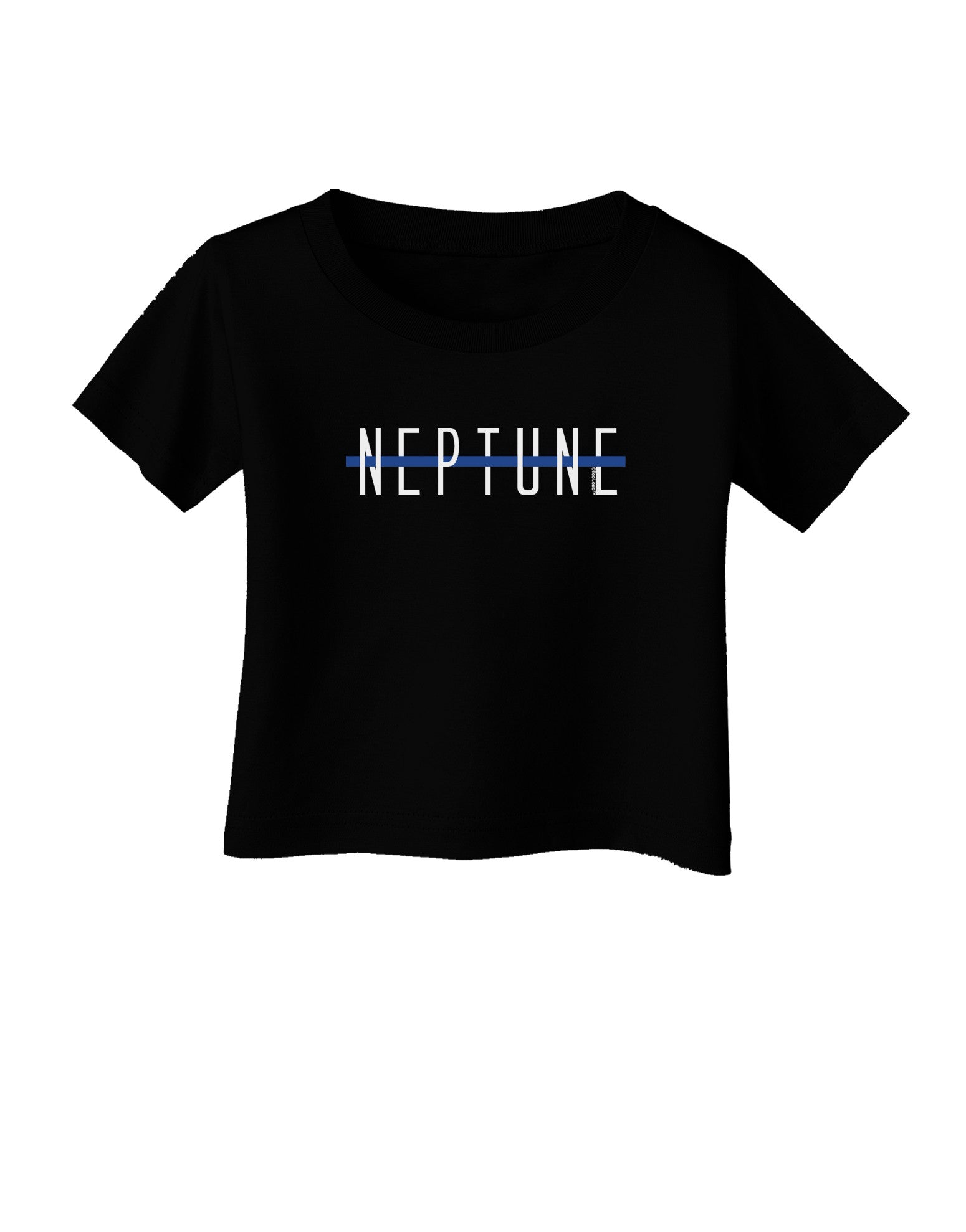 Planet Neptune Text Only Dark Infant T-Shirt Dark-Infant T-Shirt-TooLoud-Black-06-Months-Davson Sales