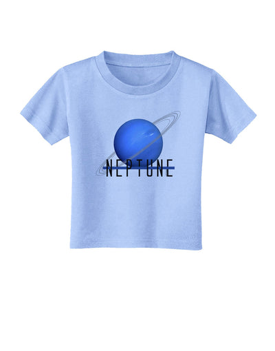 Planet Neptune Text Toddler T-Shirt-Toddler T-Shirt-TooLoud-Aquatic-Blue-2T-Davson Sales