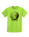 Planet Pluto Text Childrens T-Shirt-Childrens T-Shirt-TooLoud-Lime-Green-X-Small-Davson Sales