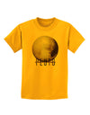 Planet Pluto Text Childrens T-Shirt-Childrens T-Shirt-TooLoud-Gold-X-Small-Davson Sales