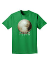 Planet Pluto Text Dark Adult Dark T-Shirt-Mens T-Shirt-TooLoud-Kelly-Green-Small-Davson Sales