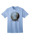 Planet Pluto Text - Premium Adult T-Shirt for Space Enthusiasts-Mens T-shirts-TooLoud-Light-Blue-Small-Davson Sales