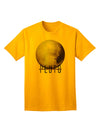 Planet Pluto Text - Premium Adult T-Shirt for Space Enthusiasts-Mens T-shirts-TooLoud-Gold-Small-Davson Sales