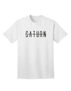 Planet Saturn - Premium Text-Only Adult T-Shirt for Space Enthusiasts-Mens T-shirts-TooLoud-White-Small-Davson Sales