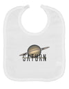 Planet Saturn Text Baby Bib