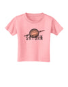 Planet Saturn Text Toddler T-Shirt-Toddler T-Shirt-TooLoud-Candy-Pink-2T-Davson Sales