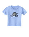 Planet Saturn Text Toddler T-Shirt-Toddler T-Shirt-TooLoud-Aquatic-Blue-2T-Davson Sales