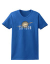 Planet Saturn Text Womens Dark T-Shirt-TooLoud-Royal-Blue-X-Small-Davson Sales