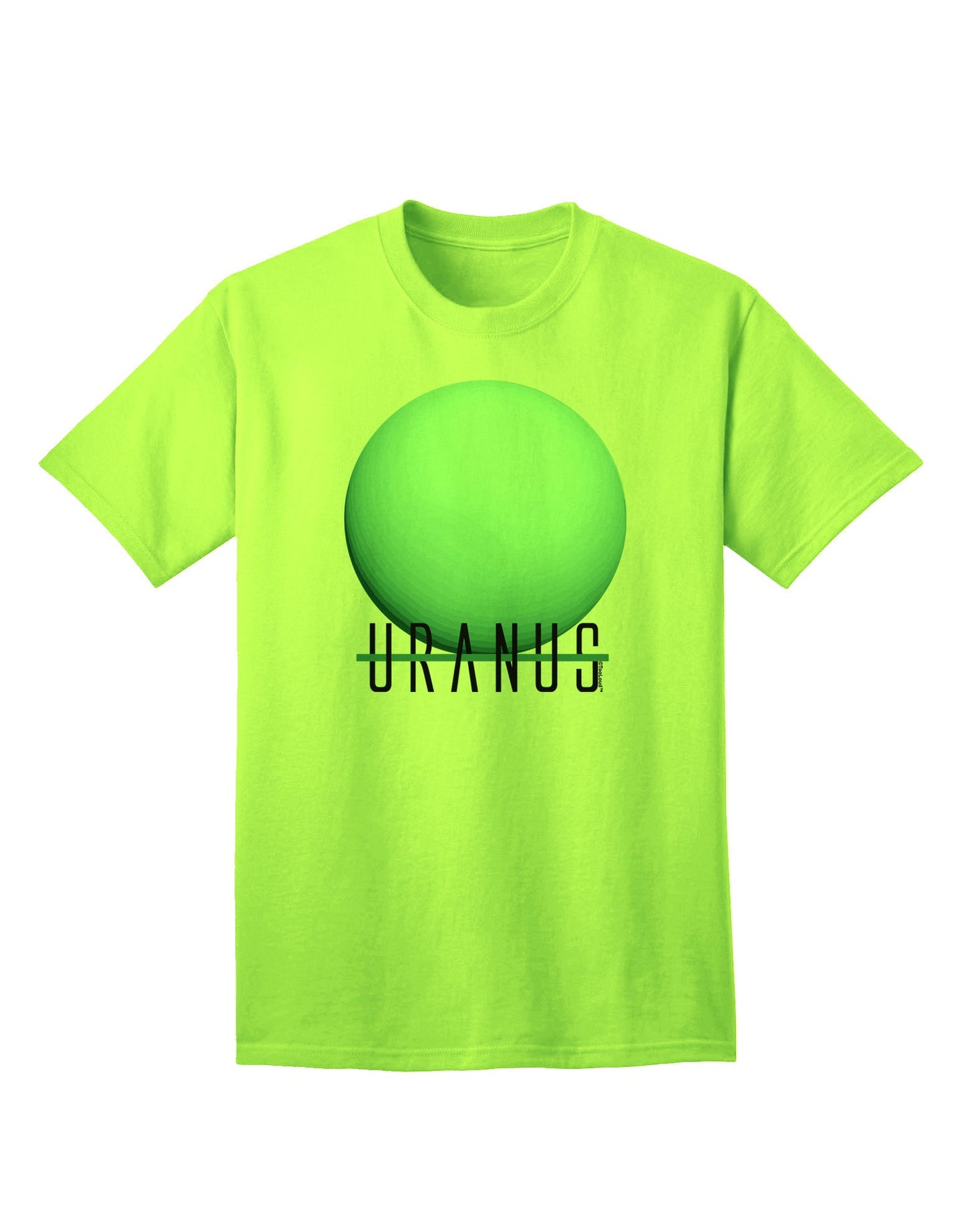 Planet Uranus - Premium Text Graphic Adult T-Shirt Collection-Mens T-shirts-TooLoud-Neon-Green-Small-Davson Sales