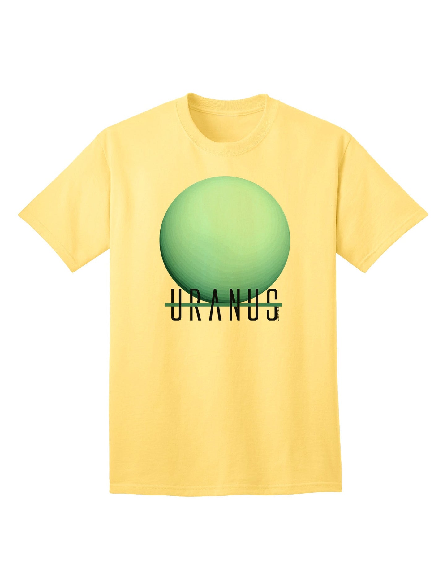 Planet Uranus - Premium Text Graphic Adult T-Shirt Collection-Mens T-shirts-TooLoud-Yellow-Small-Davson Sales