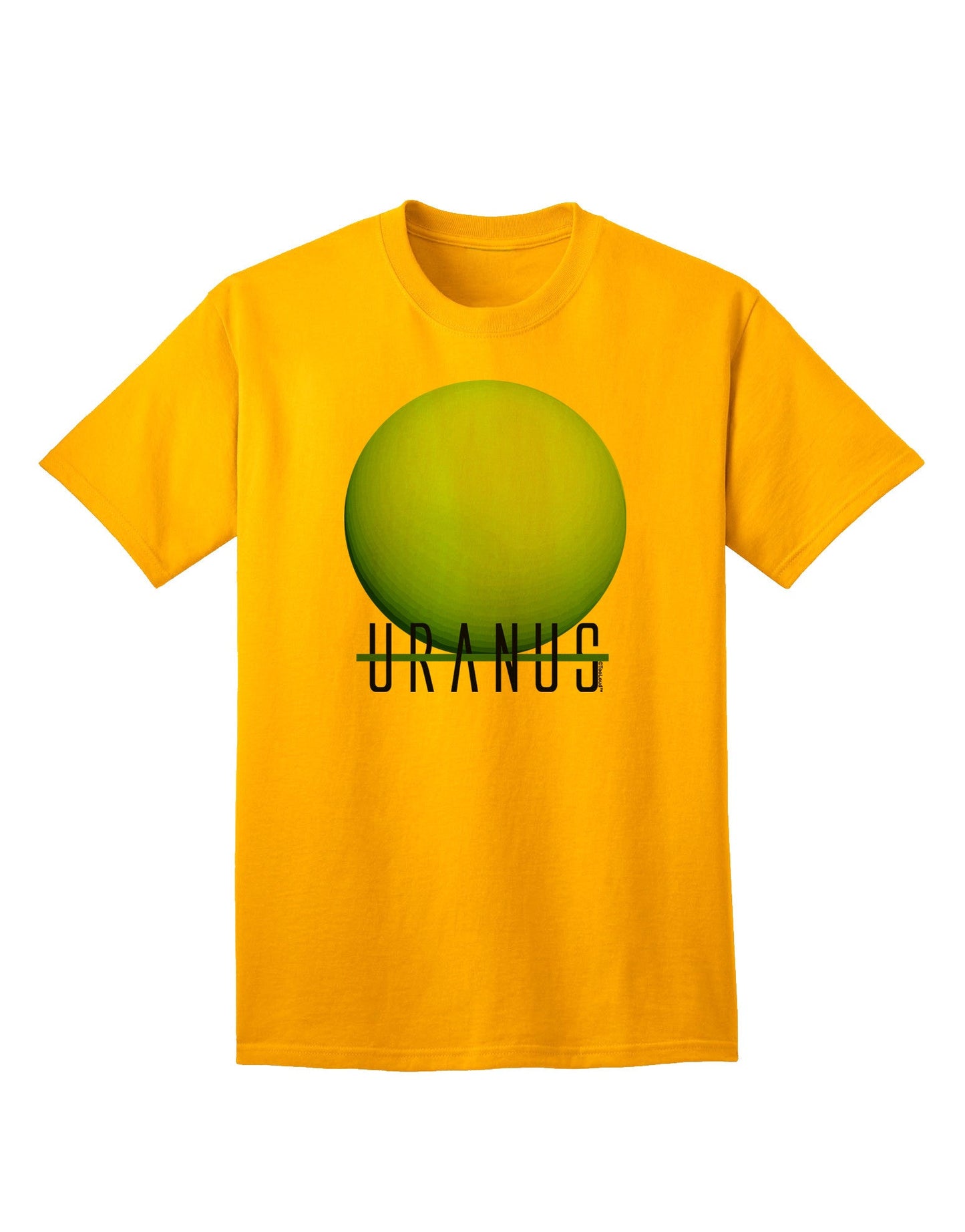 Planet Uranus - Premium Text Graphic Adult T-Shirt Collection-Mens T-shirts-TooLoud-Gold-Small-Davson Sales