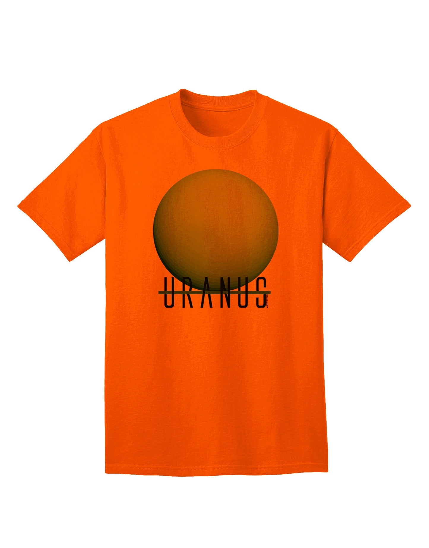 Planet Uranus - Premium Text Graphic Adult T-Shirt Collection-Mens T-shirts-TooLoud-Orange-Small-Davson Sales