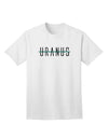 Planet Uranus - Premium Text-Only Design Adult T-Shirt for Space Enthusiasts-Mens T-shirts-TooLoud-White-Small-Davson Sales