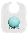 Planet Uranus Text Baby Bib