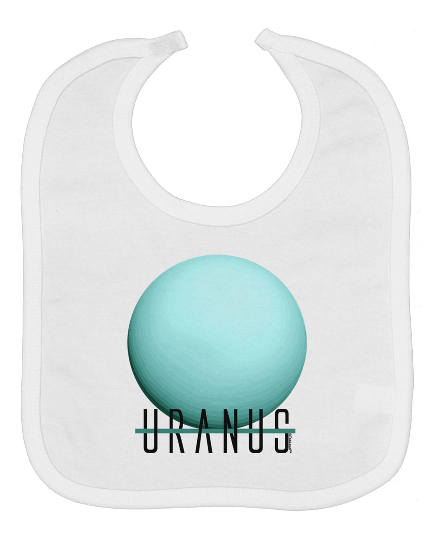 Planet Uranus Text Baby Bib