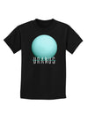 Planet Uranus Text Childrens Dark T-Shirt-Childrens T-Shirt-TooLoud-Black-X-Small-Davson Sales