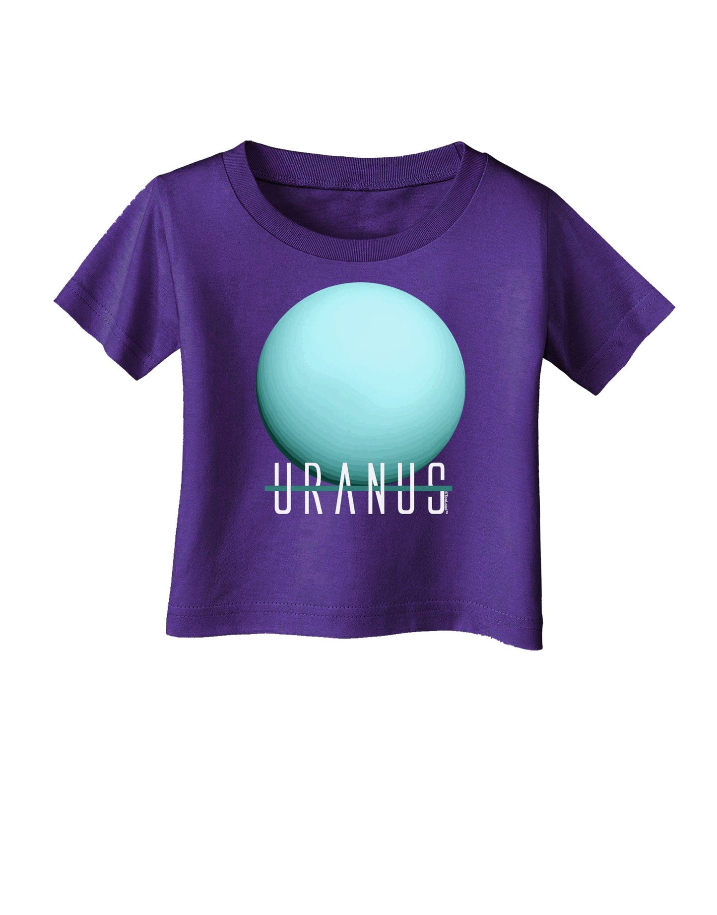 Planet Uranus Text Infant T-Shirt Dark-Infant T-Shirt-TooLoud-Purple-06-Months-Davson Sales
