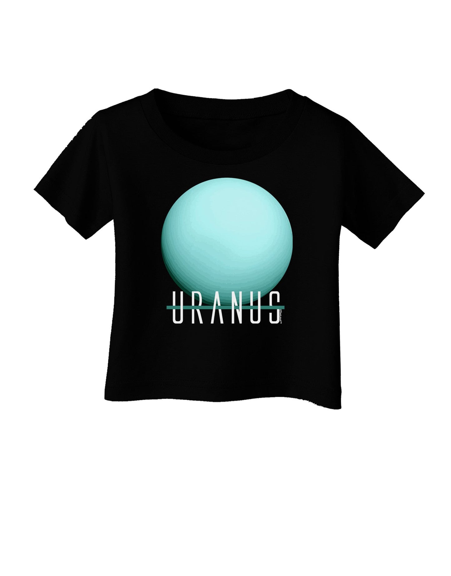 Planet Uranus Text Infant T-Shirt Dark-Infant T-Shirt-TooLoud-Black-06-Months-Davson Sales