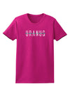 Planet Uranus Text Only Womens Dark T-Shirt-TooLoud-Hot-Pink-Small-Davson Sales