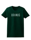 Planet Uranus Text Only Womens Dark T-Shirt-TooLoud-Forest-Green-Small-Davson Sales