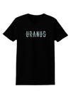 Planet Uranus Text Only Womens Dark T-Shirt-TooLoud-Black-X-Small-Davson Sales