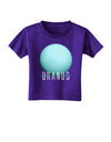 Planet Uranus Text Toddler T-Shirt Dark-Toddler T-Shirt-TooLoud-Purple-2T-Davson Sales