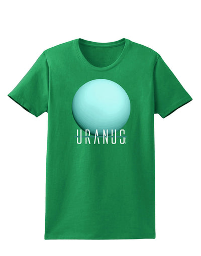 Planet Uranus Text Womens Dark T-Shirt-TooLoud-Kelly-Green-X-Small-Davson Sales